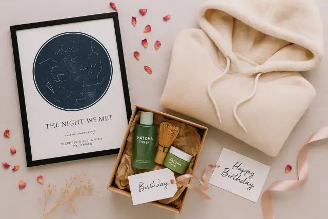What to Gift a Girl on Her Birthday_WEBP Cute and romantic birthday gifts for girlfriend including star map and hoodie