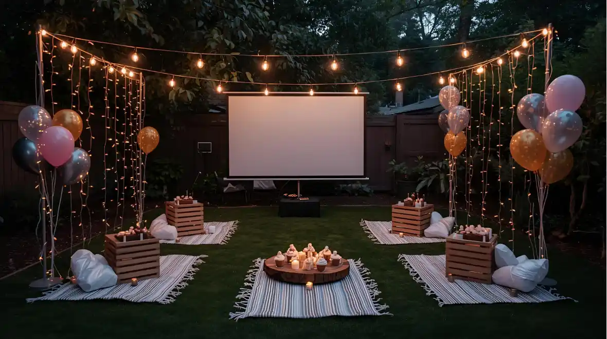 Creative Birthday Celebrations at Home or Outdoors unique birthday celebration ideas at home with cozy backyard party setup