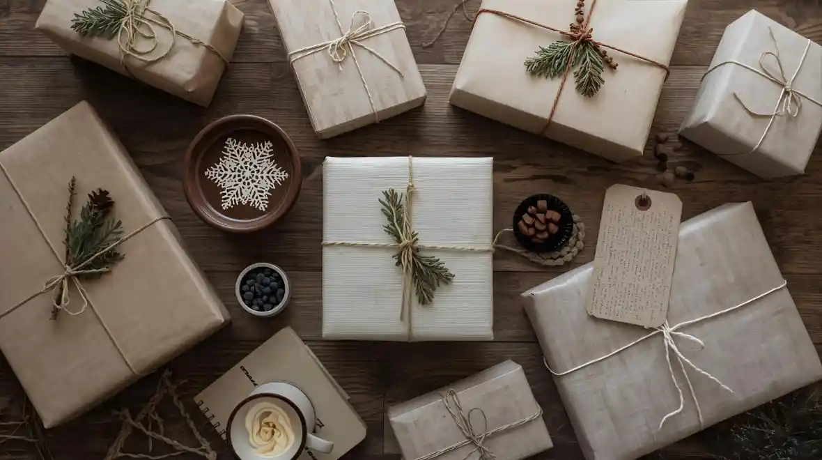 Creative and Practical Unisex Gift Ideas for Any Occasion unisex gift ideas flat-lay neutral wrapped presents